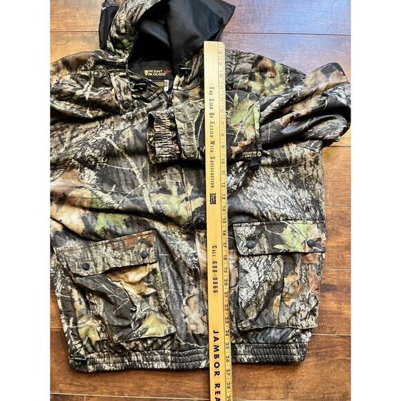 Scent Blocker Pro Mesh Face Cover Full Zip Mid Wieght Mossy Oak Jacket Large - Picture 8 of 10